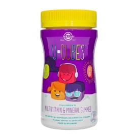 SOLGAR U- Cubes Childrens Multi-Vitamin & Mineral Gummies, Πολυβιταμίνη για Παιδιά - 60 ζελεδάκια