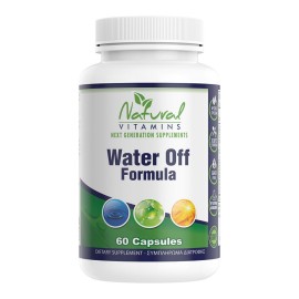 NATURAL VITAMINS Water Off Formula, Διουρητική Φόρμουλα με 12 Φυσικά Συστατικά - 60caps