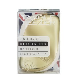 TANGLE TEEZER Compact Styler On The Go Detangling Hairbrush Cyber Gold, Βούρτσα Μαλλιών Ταξιδίου - 1τεμ