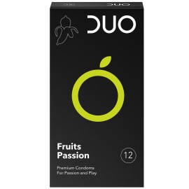 DUO Fruits Passion, Προφυλακτικά με Γεύσεις Φρούτων - 12τεμ