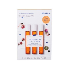 KORRES The Essential Collection Eau de Toilette, Midnight Dahlia - 10ml, Cashmere Kumquat - 10ml, White Tea - 10ml
