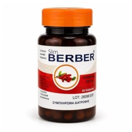 MEDICHROM Slim Berber Berberine 500mg, Συμπλήρωμα Διατροφής με Βερβερίνη -60caps