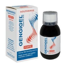 GENGIGEL Forte Mouthrinse Hyaluronic Acid, Στοματικό Διάλυμα Καταπράυνσης & Προστασίας για τα Ούλα -100ml