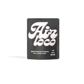 AIR LOCO Breathing Strips Black, Ρινικές Ταινίες Μαύρες - 30τεμ