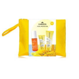 GARDEN Promo Total Protection/ Αντηλιακό Γαλάκτωμα με Εκχύλισμα Ροδιού Πρόσωπο & Σώμα SPF50 -75ml & Αντηλιακή Κρέμα Προσώπου με Υαλουρονικό Οξύ SPF50 -25ml & Λάδι Μαλλιών με Αντηλιακή Προστασία -100ml & ΔΩΡΟ Νεσεσέρ -1σετ