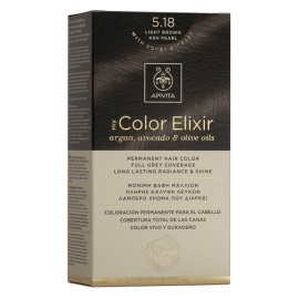 APIVITA My Color Elixir, Βαφή Μαλλιών No 5.18 - Καστανό Ανοιχτό Σαντρέ Περλέ