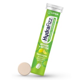 UPSA Hyrdrafizz Hydra + Detox, Ηλεκτρολύτες με Αγκινάρα, Ginger και Σημύδα σε Γεύση Λεμόνι -16αναβ.δισκ