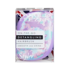 TANGLE TEEZER Compact Styler On The Go Detangling Hairbrush Chameleon/ Purple, Βούρτσα Μαλλιών Ταξιδίου - 1τεμ