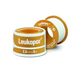 LEUKOPOR Skin friendly Non Woven Tape, Αυτοκόλλητη Επιδεσμική Ταινία Ιδανική Ευαίσθητες Επιδερμίδες - 2.5cm x 5m