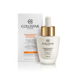 COLLISTAR Face Protective Drops SPF50, Αντηλιακός Ορός Αντιγήρανσης & Λάμψης για Πρόσωπο, Λαιμό, Ντεκολτέ & Χέρια - 30ml