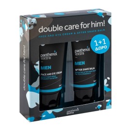 PANTHENOL EXTRA Σετ Double Care For Him, Men Face & Eye Cream - 75ml & ΔΩΡΟ After Shave Balm - 75ml