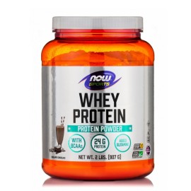 NOW FOODS Whey Protein Dutch Chocolate, Πρωτεΐνη Ορού Γάλακτος με Γεύση Σοκολάτα - 907gr