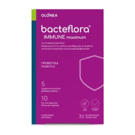 OLONEA BacteFlora Immune Maximum, Συμπλήρωμα Διατροφής με Προβιοτικά & Βιταμίνες - 30caps