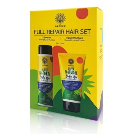 GARDEN Full Repair Hair Set, Σαμπουάν Επανόρθωσης - 250ml & Κρέμα Μαλλιών κατά του Φριζαρίσματος - 150ml