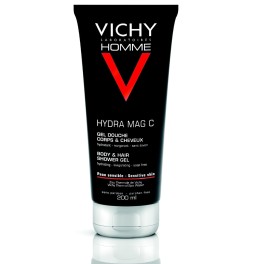 VICHY HOMME Hydra Mag-C Gel-Ντους για Σώμα και Μαλλιά 200ml