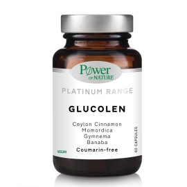 POWER OF NATURE Glucolen, Συμπλήρωμα Διατροφής για το Ζάχαρο - 60caps