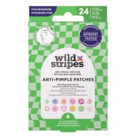 WILD STRIPES Groovy Recover Anti-Pimple Patches, Επιθέματα για Κάλυψη & Προστασία του Δέρματος από Ορατά Σπυράκια με Υαλουρονικό Οξύ - 24τεμ