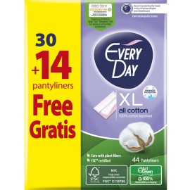 EVERYDAY All Cotton Extra Long, Σερβιετάκια με Βαμβακερό Κάλυμμα - 44τεμ.