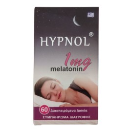 HYPNOL Melatonin, Φυσικό Συμπλήρωμα με Μελατονίνη -1mg, 60tabs