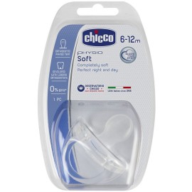 CHICCO Physio Soft Πιπίλα Όλο Σιλικόνη 6-12m