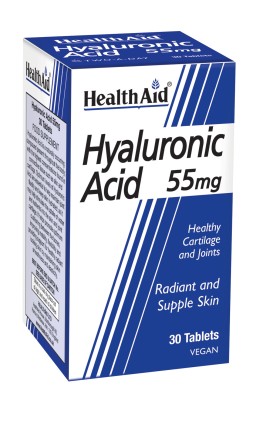 HEALTH AID Hyaluronic Acid 55mg, Υαλουρονικό Οξύ Υψηλής Καθαρότητας - 30tabs