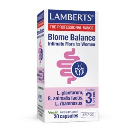 LAMBERTS Biome Balance Intimate Flora For Women, Συμπλήρωμα Διατροφής με 3 Δισεκατομμύρια Βακτήρια  -30caps