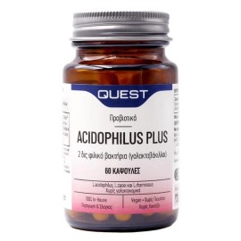 QUEST Acidophilus Plus, 2 Δις Προβιοτικά - 60caps