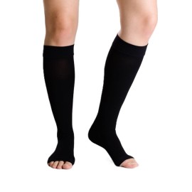 VARISAN Top3 Ccl.1 18-21 mmHg, Θεραπευτική Κάλτσα Κάτω Γόνατος με Ανοιχτά Δάχτυλα Κλάση 1, Νο3, Μαύρες - 1ζεύγος