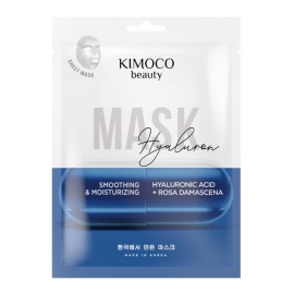 KIMOCO Beauty Hyaluron Sheet Mask, Μάσκα Προσώπου με Υαλουρονικό Οξύ -1τεμ