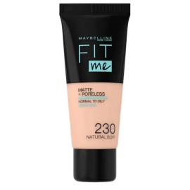 MAYBELLINE Fit Me Matt + Poreless Make- Up, 230 Natural Buff - 30ml