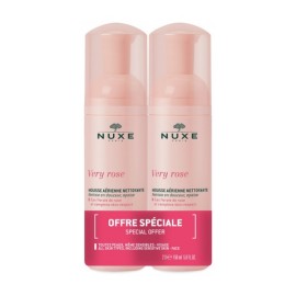 NUXE Σετ Very Rose Light Cleansing Foam, Aπαλός Αφρός Καθαρισμού - 2 x 150ml