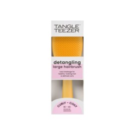 TANGLE TEEZER Detangling Hairbrush Large, Curly Coily, Yellow, Βούρτσα Ξεμπερδέματος Μαλλιών - 1τεμ