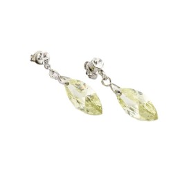 NOVITA Σκουλαρίκια Μεταλλικά με Στράς και Ζιργκόν -1 ζευγάρι