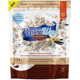 NATURA VITA Protein Way, Whey Protein Powder Mix, Vanilla Flavour, Συμπλήρωμα Διατροφής Πρωτεΐνης Ορού Γάλακτος σε Σκόνη, Γεύση Βανίλια - 500g