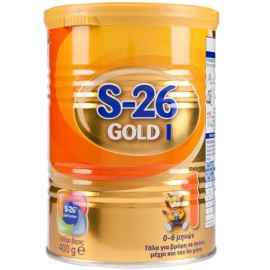 WYETH S-26 Gold 1 Γάλα Για Βρέφη Σε Σκόνη Μέχρι Και Τον 6ο Μήνα 400gr