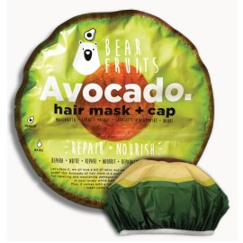 BEAR FRUITS Avocado Hair Mask + Cap, Μάσκα Μαλλιών + Σκουφάκι - 20ml