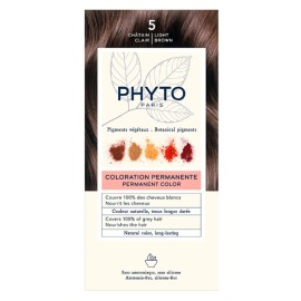 PHYTO Phytocolor Νο5 Light Brown, Μόνιμη Βαφή Μαλλιών Καστανό Ανοιχτό