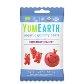YUMEARTH Organic Gummy Bears, Βιολογικά Ζελεδάκια απο Ρόδι - 50gr