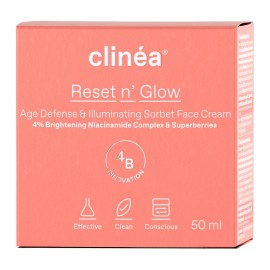 CLINEA Reset n Glow Sorbet Face Cream, Κρέμα Προσώπου Αντιγήρανσης & Λάμψης - 50ml