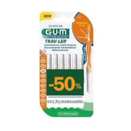 GUM Trav-Ler No2, 0.9mm, 1412, Μεσοδόντια Βουρτσάκια - 6τεμ 1+1 -50% στη 2η συσκευασία