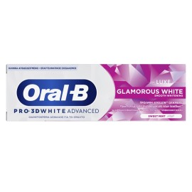 ORAL-B 3D White Luxe Glamorous White , Λευκαντική Οδοντόκρεμα - 75ml
