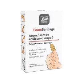 PHARMALEAD Foam Bandage, Αυτοκόλλητος Επίδεσμος Αφρού 6cm x 1m, Μπεζ - 1τεμ