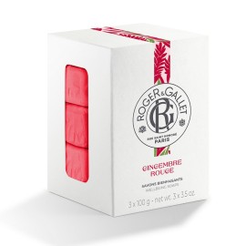 ROGER & GALLET Soap Gingembre Rouge, Αρωματικό Σαπούνι 100gr - 3τεμ