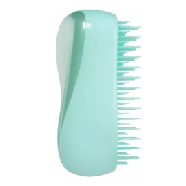 TANGLE TEEZER Compact Detangling Hairbrush Teal Matte Chrome, Βούρτσα Μαλλιών Ταξιδίου με Προστατευτικό Κάλλυμα -1τεμ