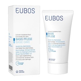 EUBOS Basic Care Salbe 5% Panthenol, Πλούσια Αλοιφή για Ξηρό Ταλαιπωρημένο Δέρμα - 75ml