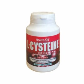 HEALTH AID L–Cysteine 550mg With Vitamin B6, Κυστεΐνη με Βιταμίνη Β6- 30tabs