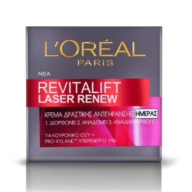 LOREAL PARIS Revitalift Laser Renew Day Cream 40+, Ενυδατική & Αντιρυτιδική Κρέμα Ημέρας - 50ml