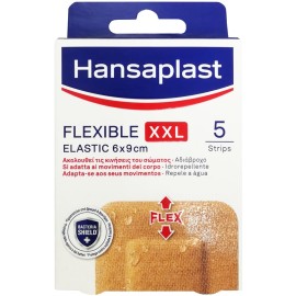 HANSAPLAST Flexible XXL 6x9cm, Ελαστικά Αυτοκόλλητα Επιθέματα - 5τεμ