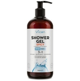 VICAN Wise Men Shower Gel, Spicy, Ανδρικό Αφρόλουτρο - 500ml