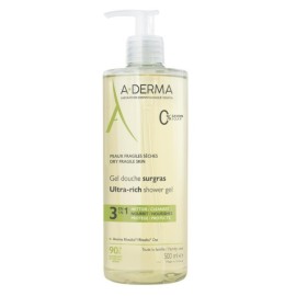 A-DERMA Gel Douche Surgras, Τζελ Καθαρισμού για Ξηρές Επιδερμίδες - 500ml